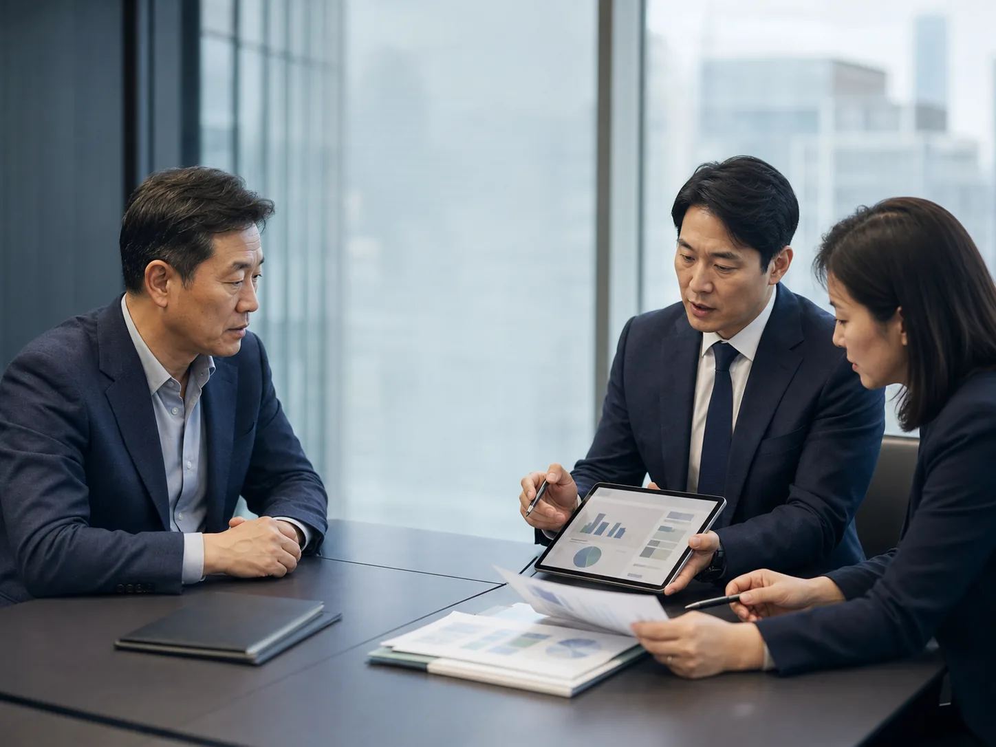 법인전환 시점을 검토하는 사업자와 세무·회계 전문가